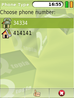 "Picking an existing phone number"